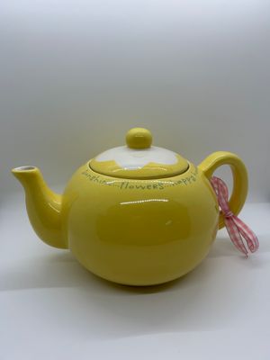 Tea   - &quot;Sunshine, Flowers, Happy Hours&quot; Yellow Tea Set