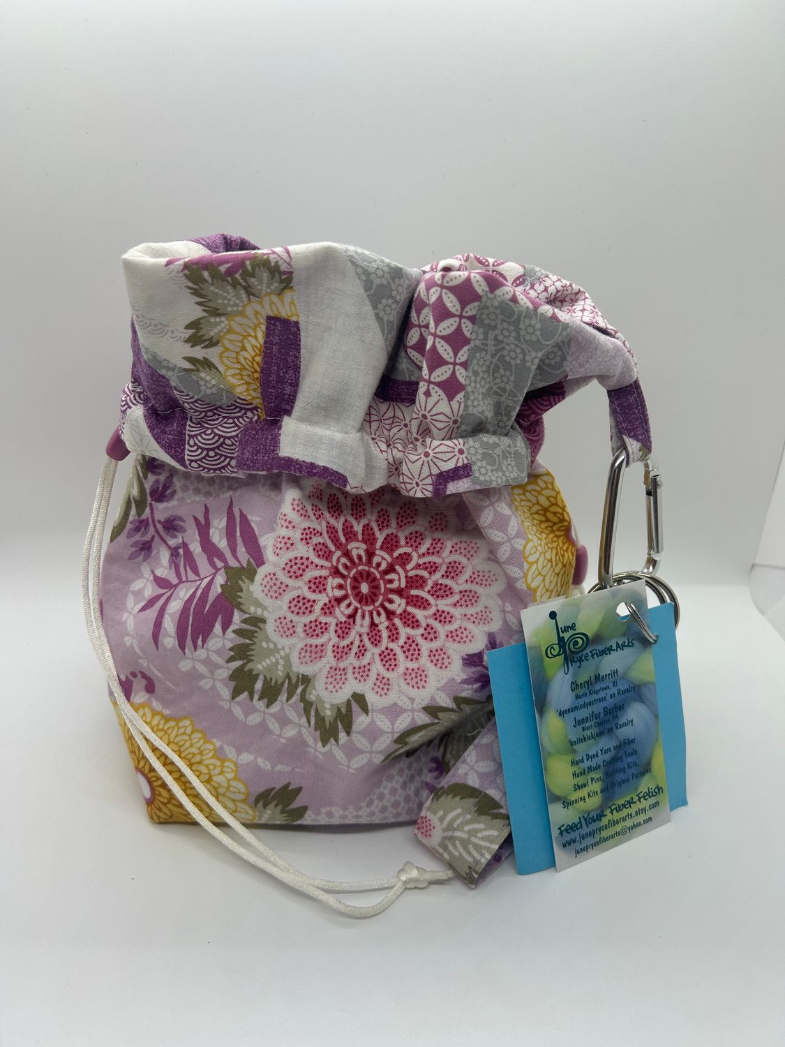 Standup Project Bag Set - Purple Florals