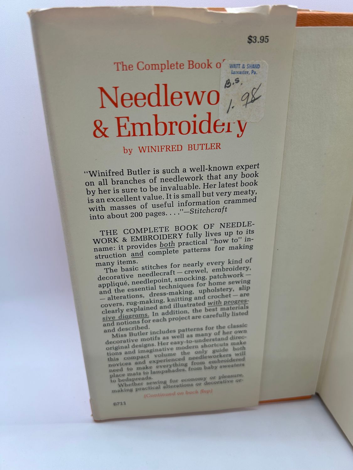 &#39;The Complete Book of Needlework &amp; Embroidery&#39; by Winifred Butler