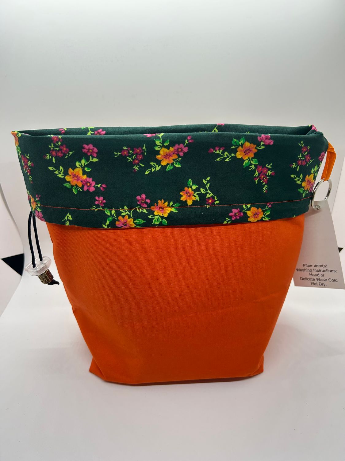 Box Bottom/Pull String Project Bag - Reversible