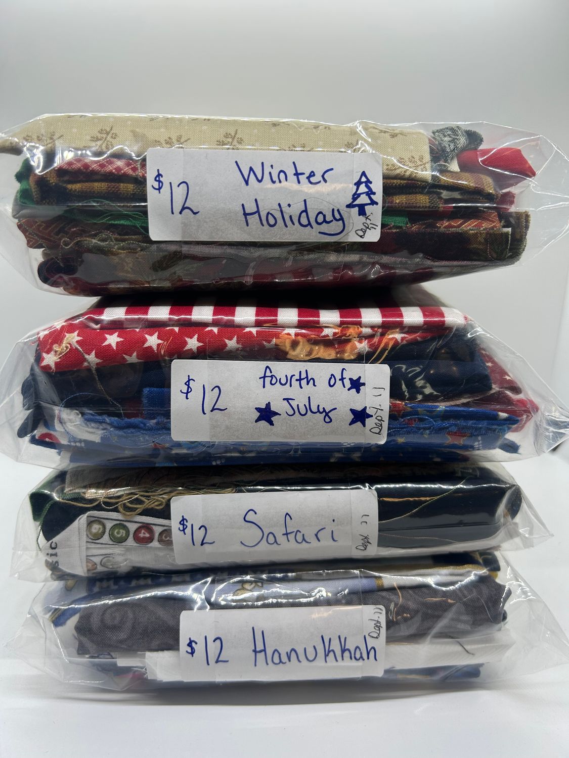 Themed Fabric Scrap Bags