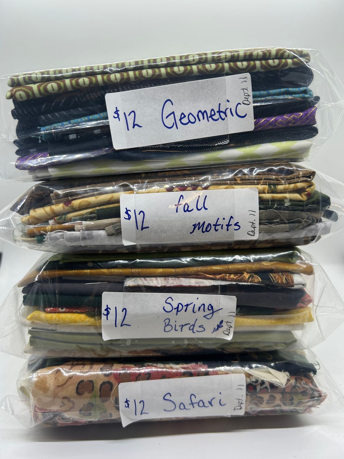 Themed Fabric Scrap Bags