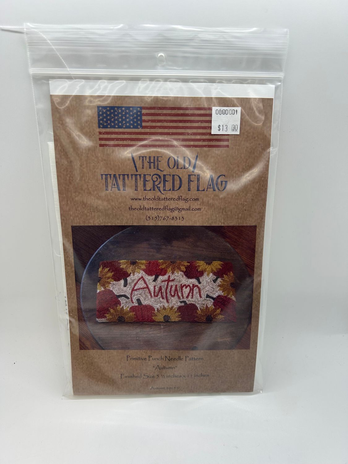 The Old Tattered Flag Punch Needle Pattern
