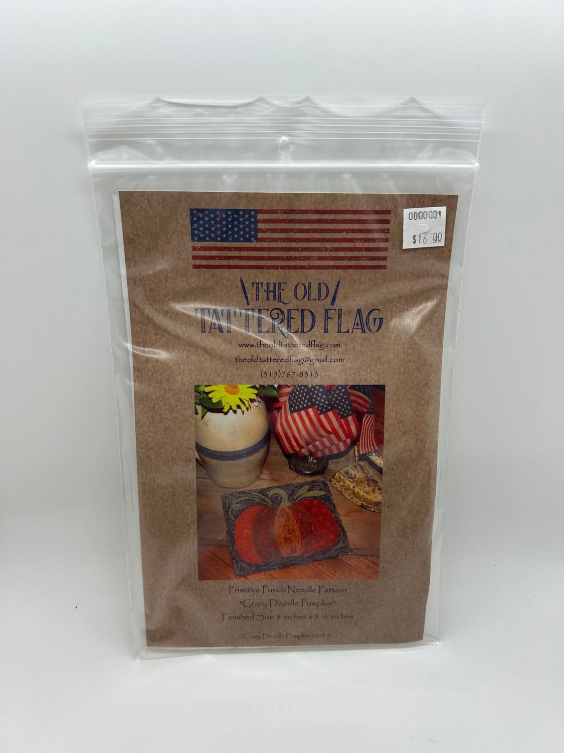 The Old Tattered Flag Punch Needle Pattern