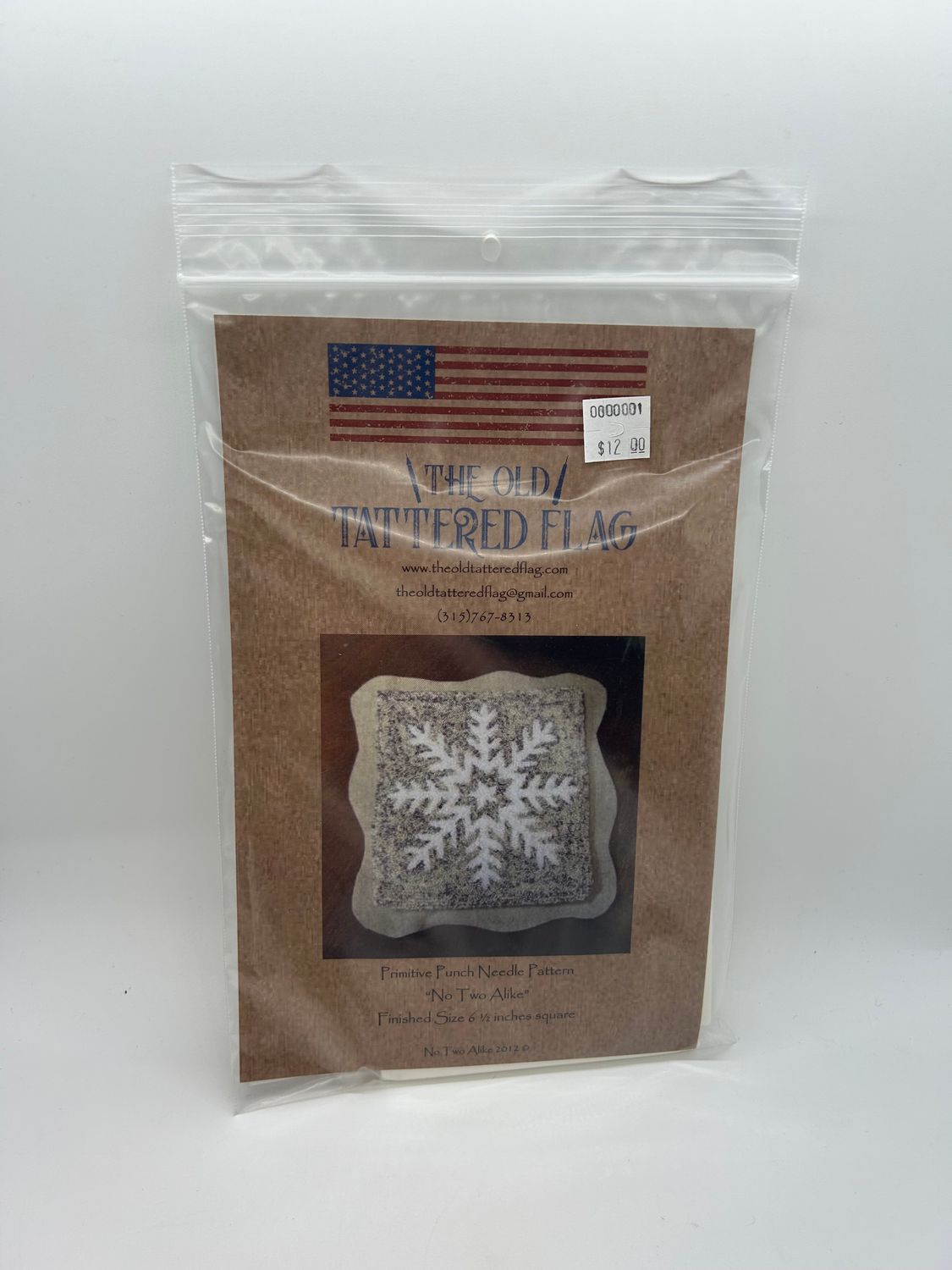 The Old Tattered Flag Punch Needle Pattern
