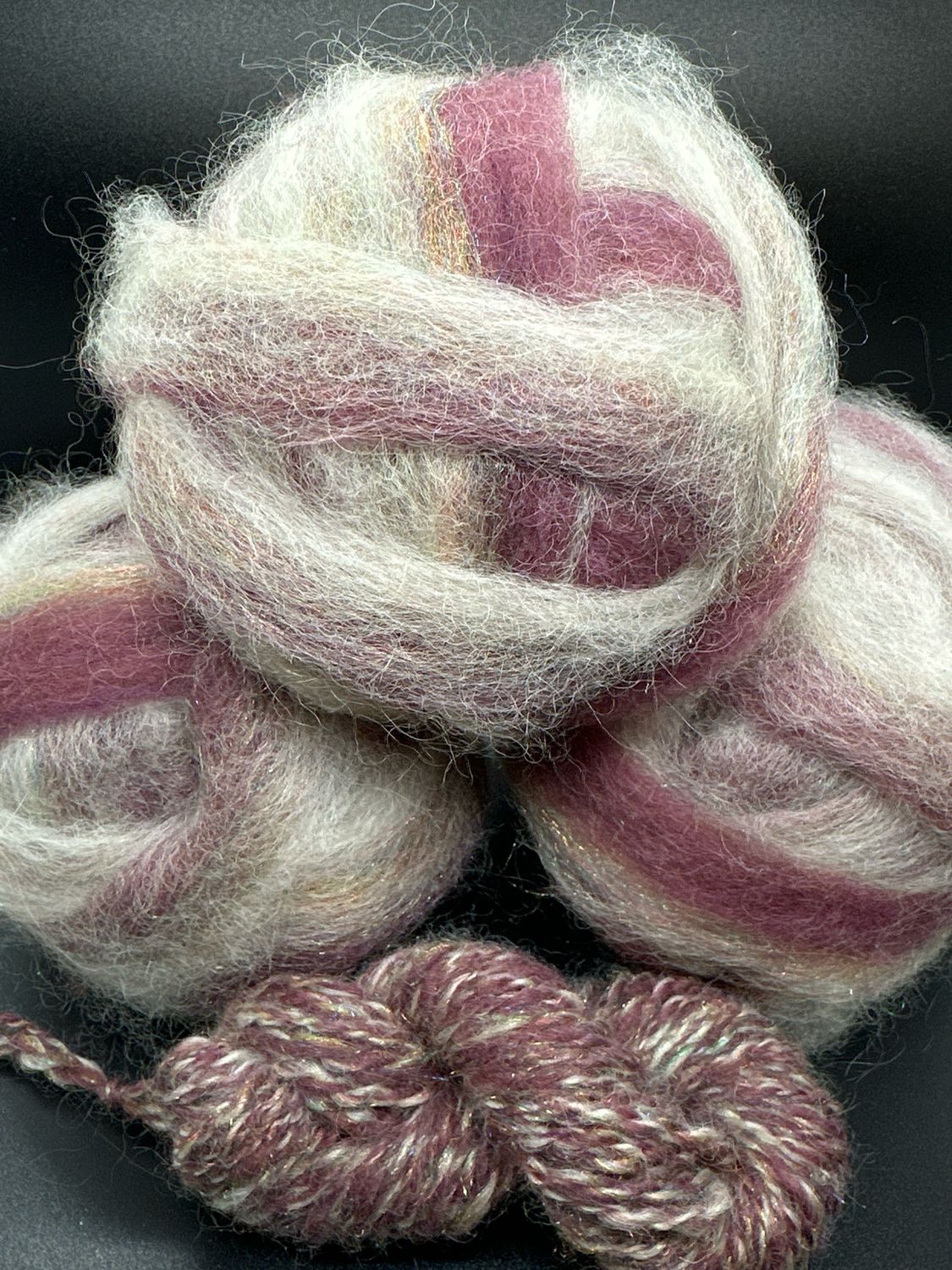 Roving - Sugar Plum Fairy -BFL/Firestar