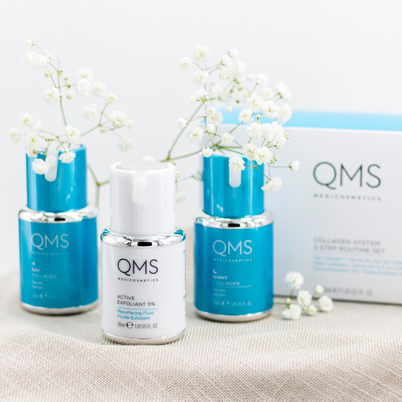 QMS Collagen + Exfoliant Set Strong
