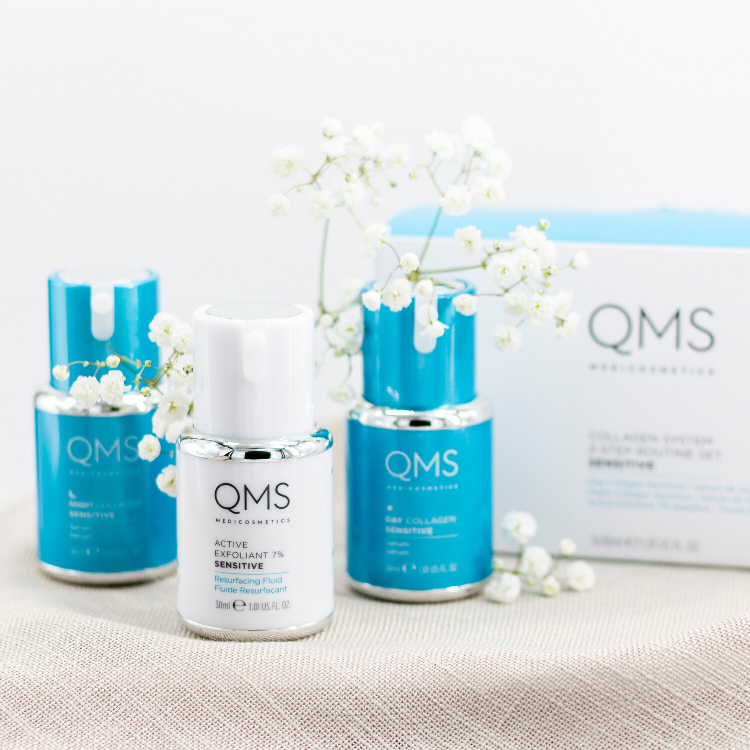 QMS Collagen + Exfoliant Set Medium