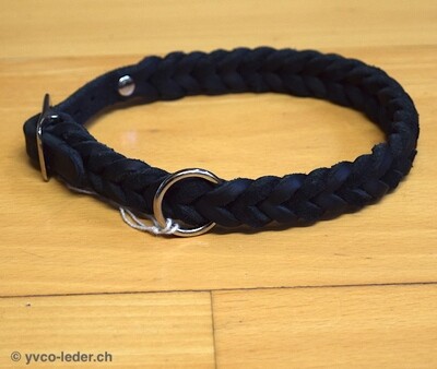 "Uno", Lederhalsband, 39-40cm