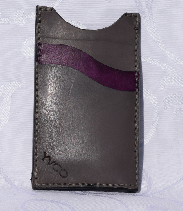 Karten Case "Mini", Modell: Grau-Violette