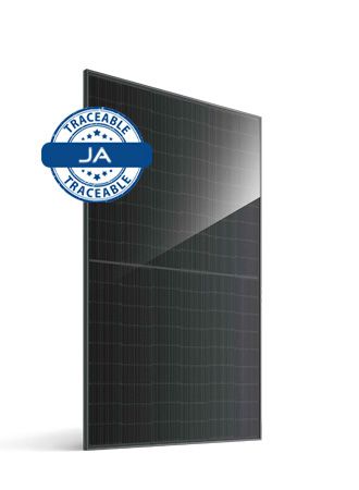 460W N-type Double Glass Monofacial Traceable Low Carbon LR All Black with MC4 connectors