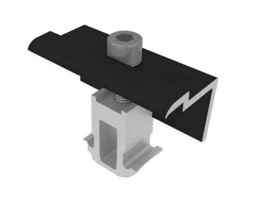 DomeClamp EC End Clamp 30-50 mm, black anodized