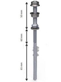Solar Fastener for steel substructure 125mm/50mm/200
