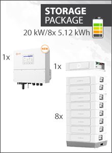 Solis S6 EH3P20K-H-EU and Dyness Stack 100 41kWh Storage Package