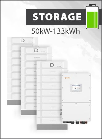 Solis S6 EH3P50K-H-EU and Dyness Stack 100 133 kWh Storage Package