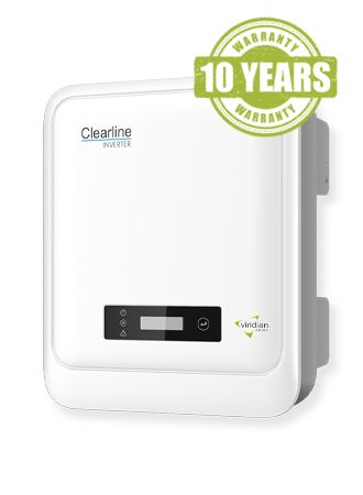 Viridian Clearline 6.0kW 1PH Inverter 2MPPT with integrated DC isolator switch