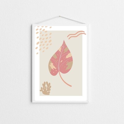 Rose leaf art print