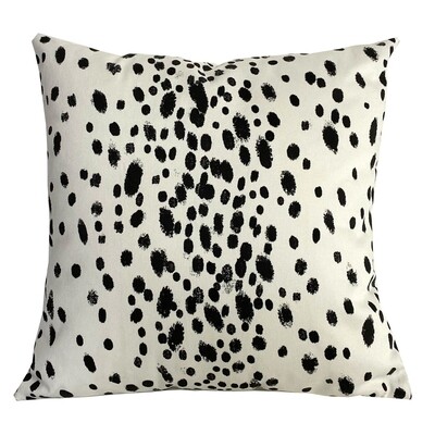 Dalmatian spot polka dot cushion