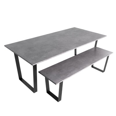 Theo Grey concrete dining table