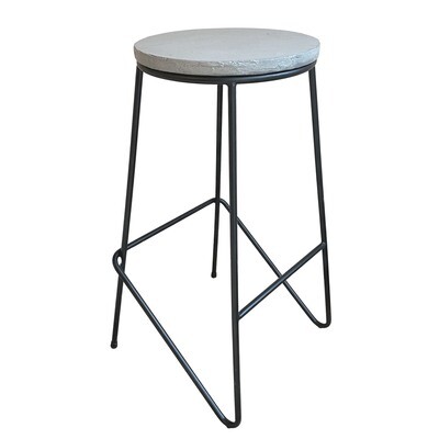 Concrete bar stool