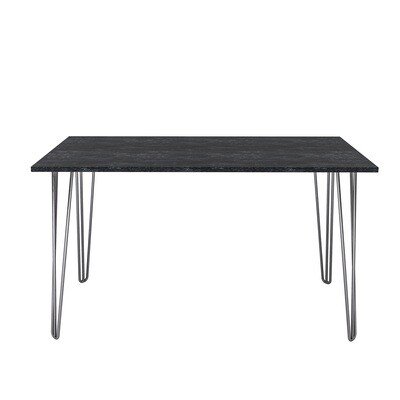 Heidi Anthracite Stone desk with hair pin legs