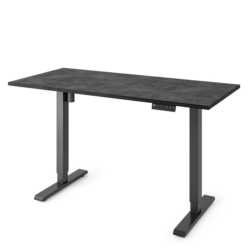 Harmony Electric adjustable height standing desk - charcoal concrete