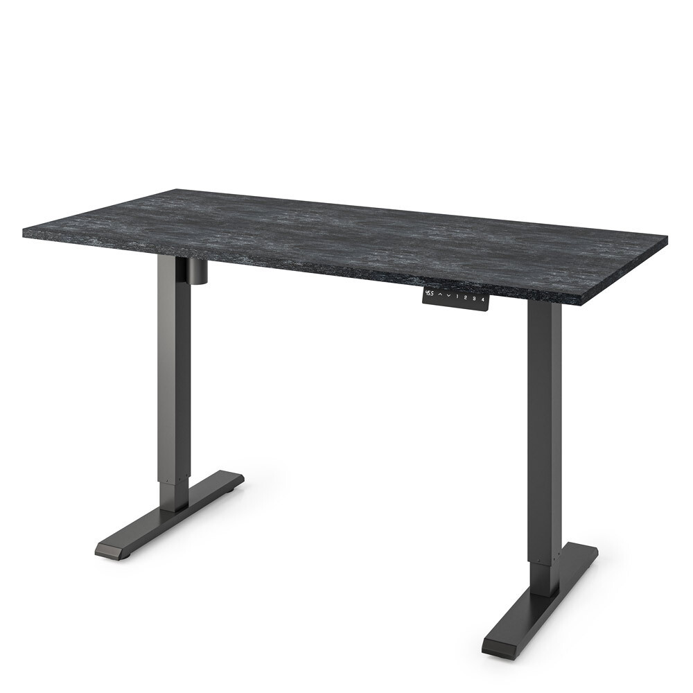 Harmony Electric adjustable height standing desk - Anthracite Stone