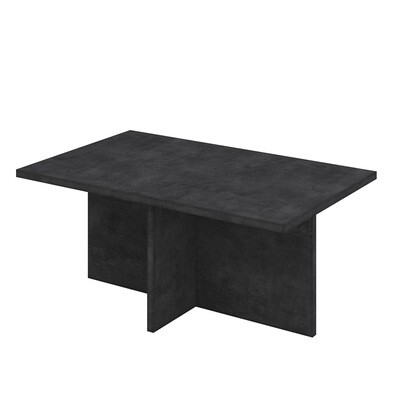 Freya Cross over concrete coffee table - Charcoal