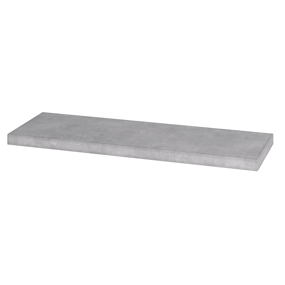 Beta Concealed concrete shelf - Stone grey