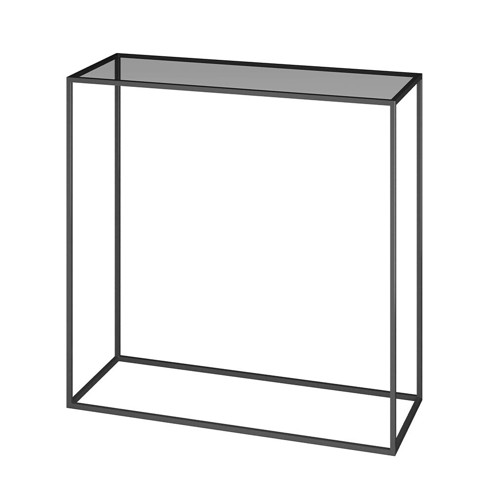 Margot Console table - Smoked grey glass