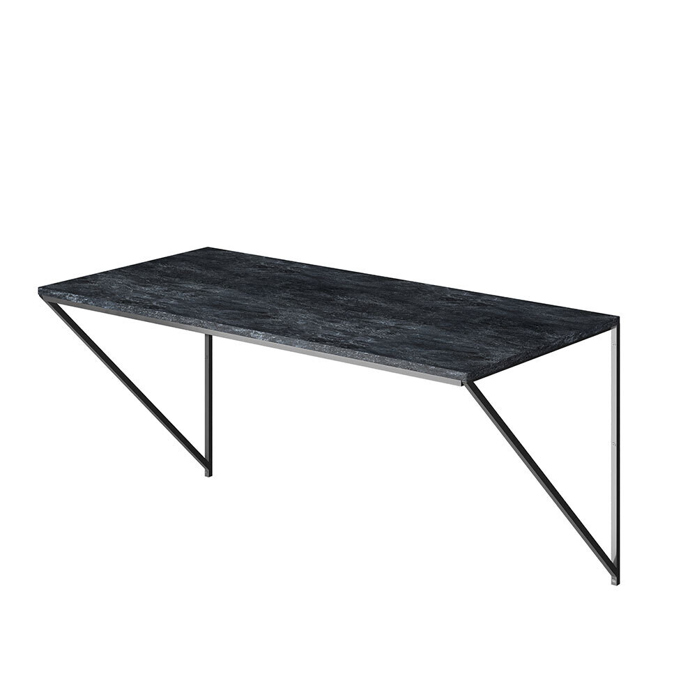 Luna Wall Mounted Hanging desk - Anthracite stone