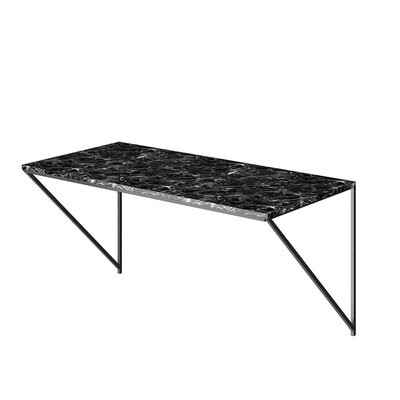Luna Wall Mounted Hanging desk - Black marble