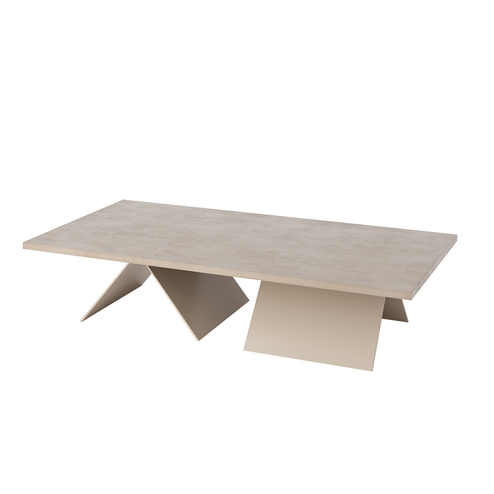 Maeve Origami coffee table - Sand beige concrete