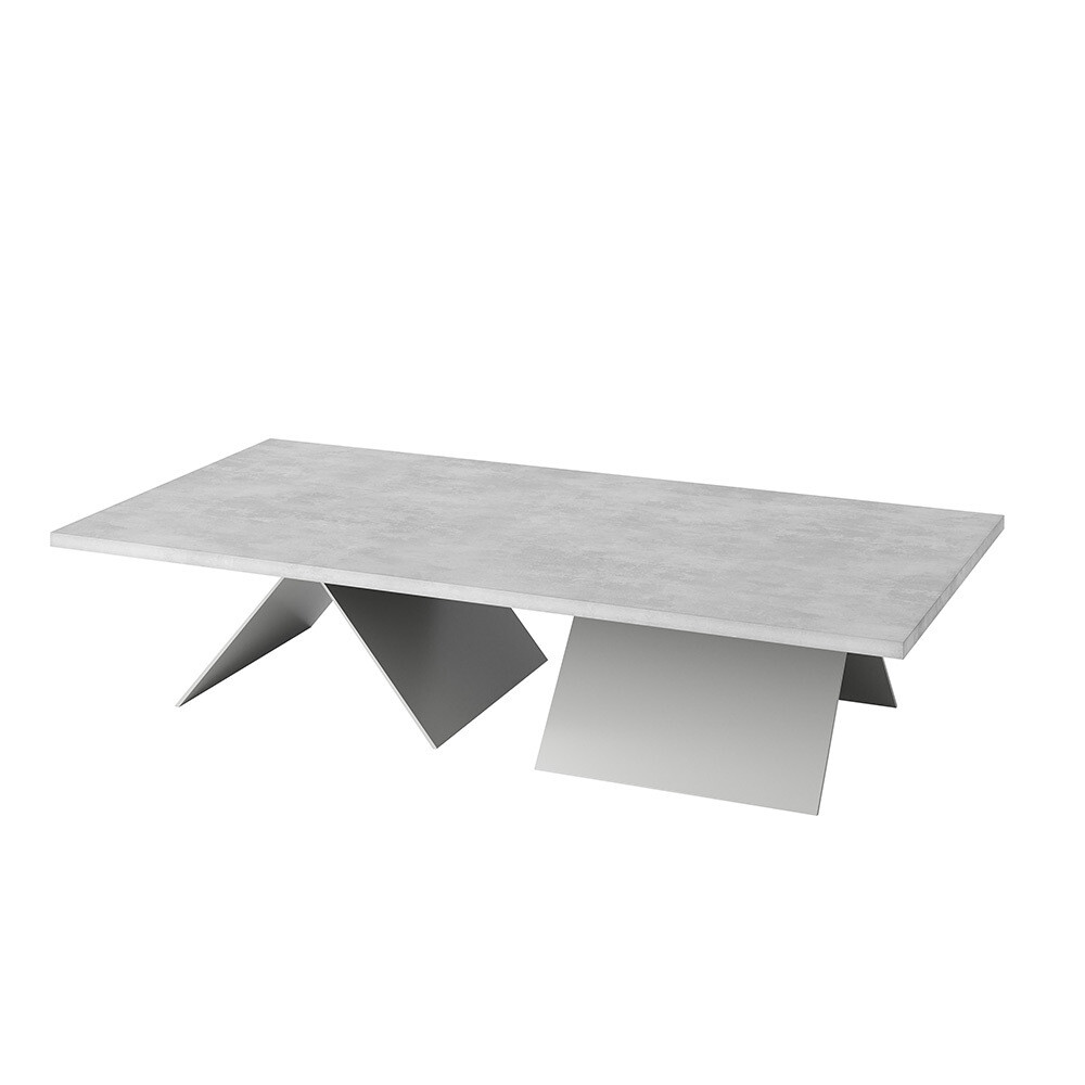 Maeve Origami coffee table - Stone grey concrete
