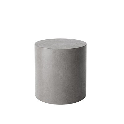 Sutton Drum coffee table - Stone grey
