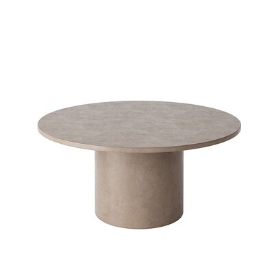 Sutton Drum coffee table with round top - Sand