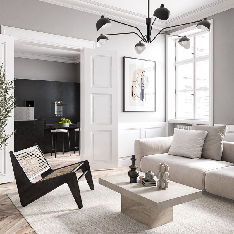 Niki coffee table- Beige - Marble Breccia Sarda