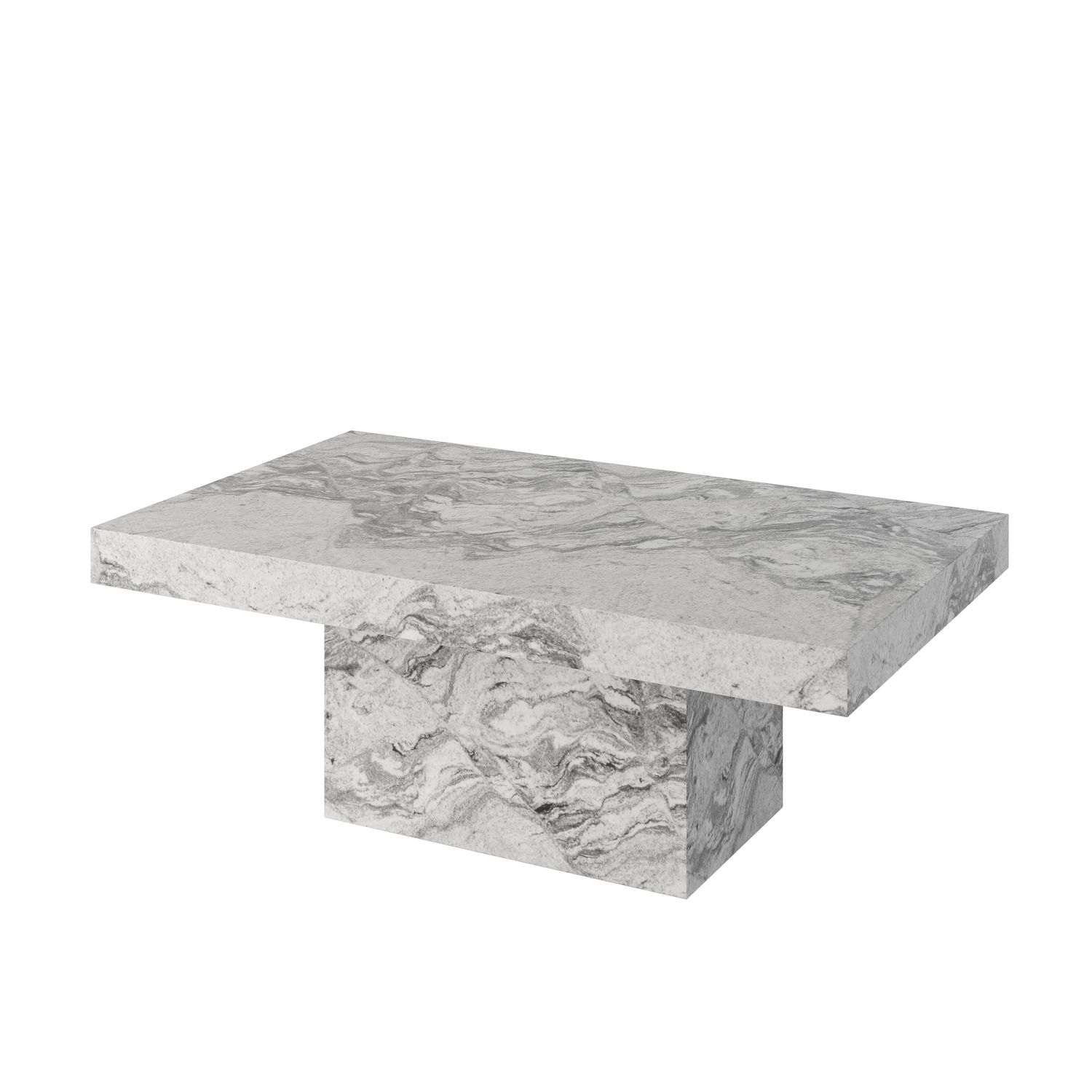 Niki coffee table- Grey - Granite Viscount White