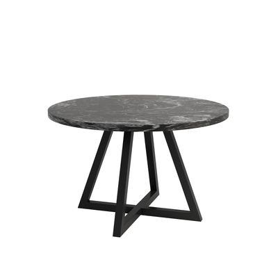 Hazel round dining table- Black - Granite Forest Black