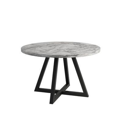 Hazel round dining table- Grey - Viscount White