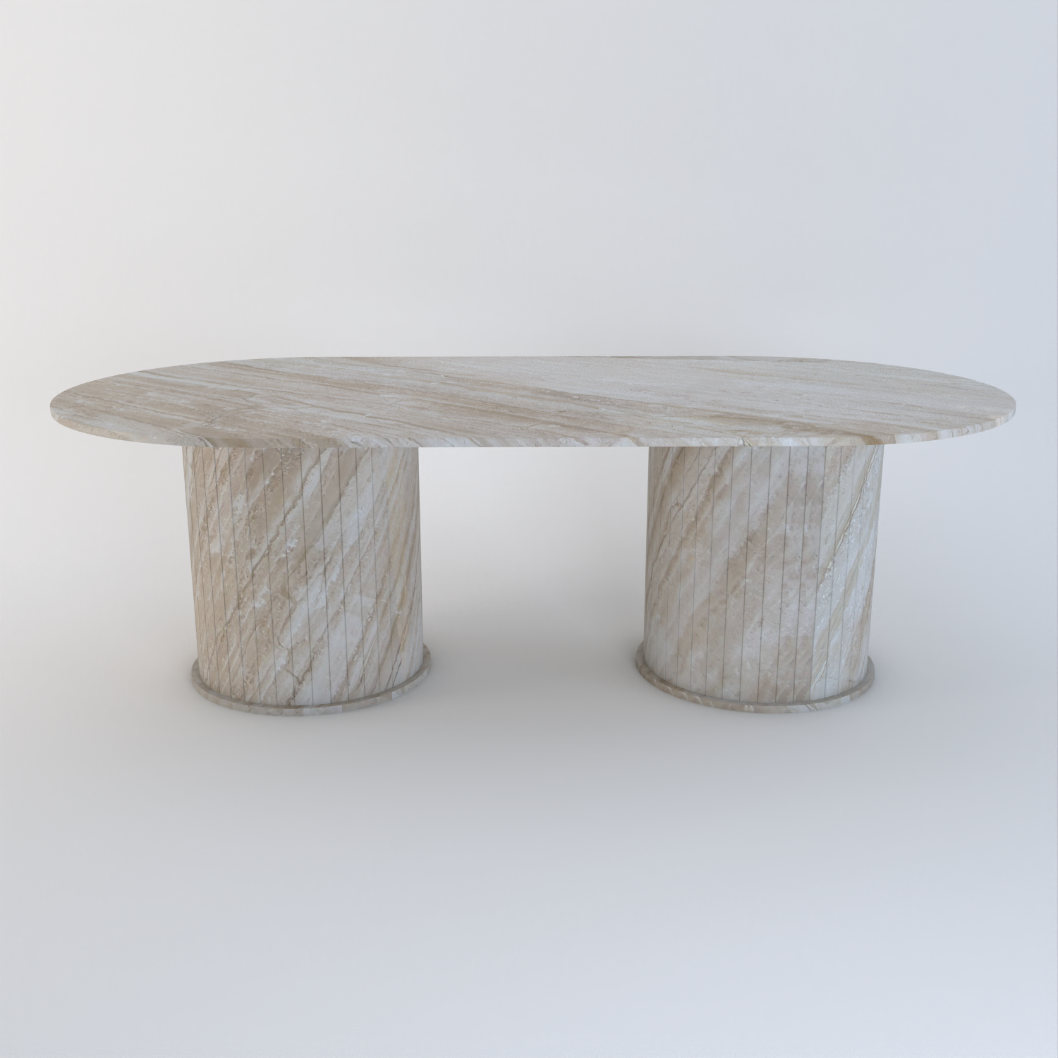 Thalassa Dining Table -Beige - Marble Breccia Sarda