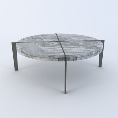 Nova cross coffee table - Grey - Granite Viscount White