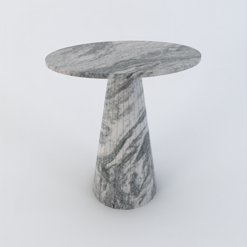 Elara side table-Grey - Granite Viscount White
