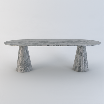 Elara dining table -Grey -  Granite Viscount White