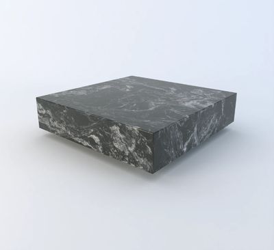 Caldera square coffee table - Black- Granite Forest Black