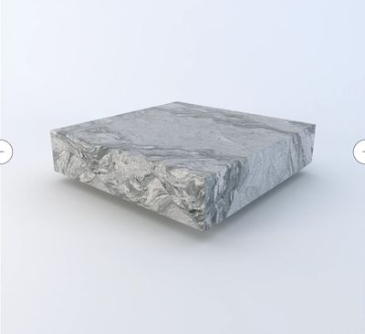 Caldera square coffee table - Grey- Granite Viscount White