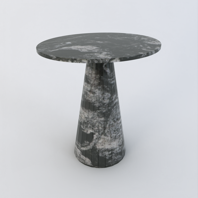 Elara side table-Black- Granite Forest Black