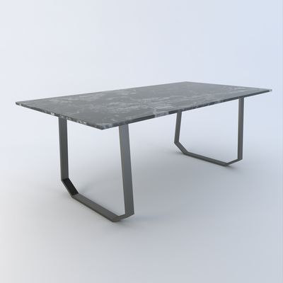 Solis dining table- Black- Granite Forest Black