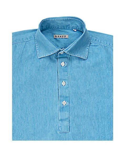 Sun denim  cotton Polo Shirt