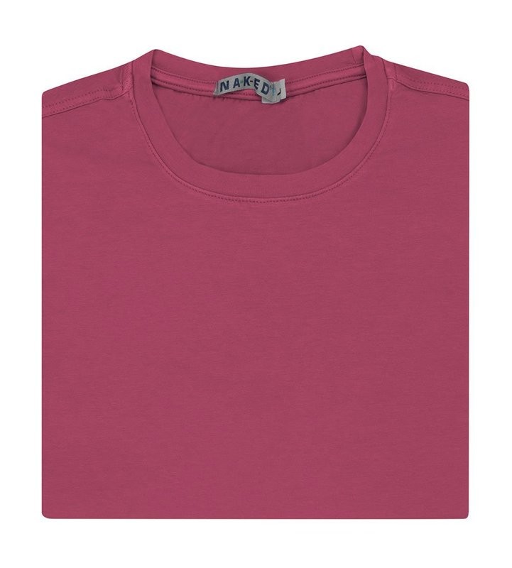 Jersey  fuxia cotton stretch T-shirt